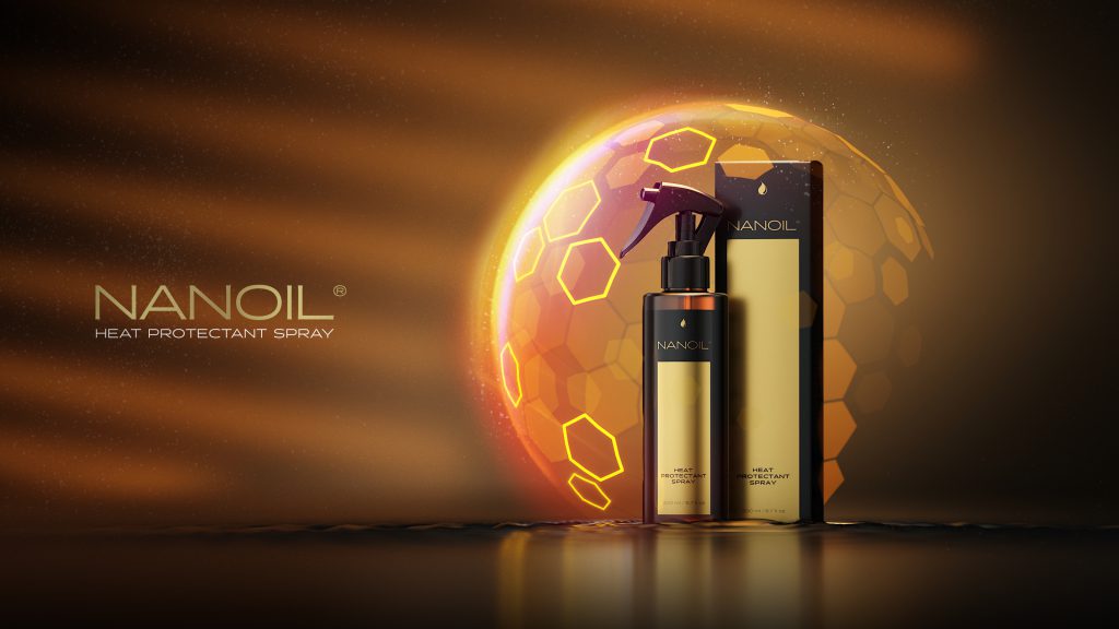 Protecție avansată împotriva deterorării cu Nanoil Heat Protectant Spray