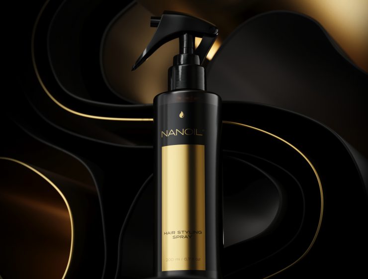 Nanoil hair styling spray